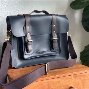 NWT Ted Baker Blogger Fav Leather Briefcase